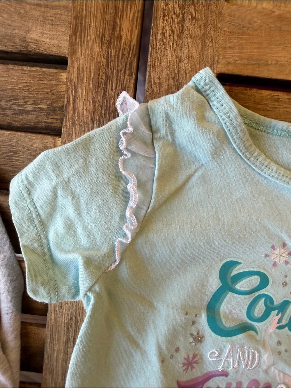 Carter's Gray Heather Girls Graphic Tee with Colorful Floral Accents 2T 3T XS Sm
